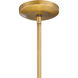 Goldenridge 1 Light 20 inch Legacy Brass and Dark Matte Black Pendant Ceiling Light