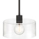 Vibrato 1 Light 9.75 inch Matte Black Pendant Ceiling Light
