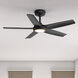 Zentech 44 inch Matte Black Outdoor Ceiling Fan