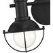 Dalton 2 Light 15 inch Matte Black Vanity Light Wall Light