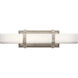 Bisou LED 22 inch Polished Nickel Linear Bath Medium Wall Light, Medium
