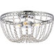 Kylie 3 Light 14 inch Chrome Flush Mount Ceiling Light