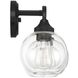 Glenda 3 Light 23 inch Flat Black Vanity Light Wall Light