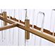 Serena 24 Light 42 inch Satin Gold Linear Chandelier Ceiling Light