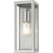 Gaffney 1 Light 11 inch Brushed Nickel Outdoor Wall Lantern, Medium