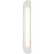 Saber 1 Light 5 inch Matte White Wall Sconce Wall Light