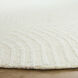 Mitra White/Ivory Rug in 8 Round