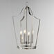 Arden 4 Light 16 inch Satin Nickel Entry Foyer Pendant Ceiling Light