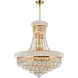 Empire 14 Light 20 inch Gold Down Chandelier Ceiling Light