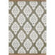 OWI 72 X 48 inch Sage/Cream/Brown Handmade Rug