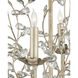Crystal Bud 6 Light 28 inch Silver Granello Chandelier Ceiling Light, Medium