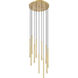 Forest LED 24 inch Modern Gold Chandelier Ceiling Light