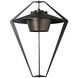 Stellar 1 Light 23.5 inch Coastal Black/Coastal Dark Smoke Outdoor Sconce, Large