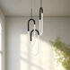 Huron LED 17.88 inch Black Multi-Pendant Ceiling Light