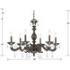Paris Market 6 Light 28 inch Venetian Bronze Chandelier Ceiling Light in Clear Hand Cut