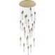 Aurora 25 Light 42 inch Satin Gold Chandelier Ceiling Light