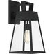 Cooper 1 Light 18 inch Matte Black Outdoor Wall Lantern