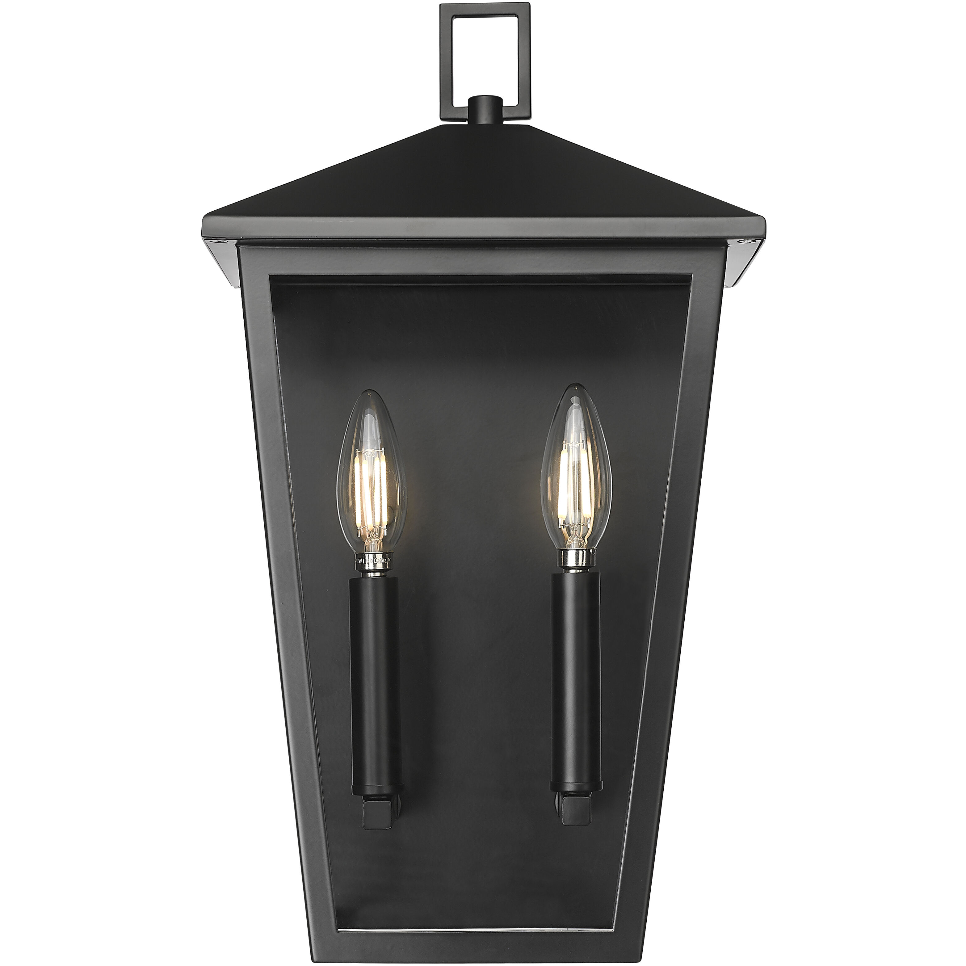 Munger 2 Light 16.5 inch Powder Coated Black Outdoor Wall Sconce