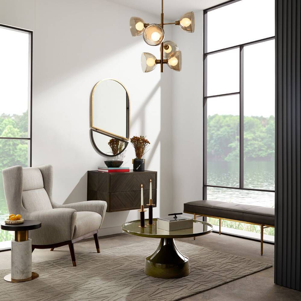 Ophelia 37.5 inch Fossil Lounge Chair