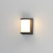 Barrel LED 7.25 inch Black Outdoor Wall Mount