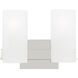 Drew & Jonathan Scott Rhode 2 Light 12.13 inch Chrome Vanity Light Wall Light