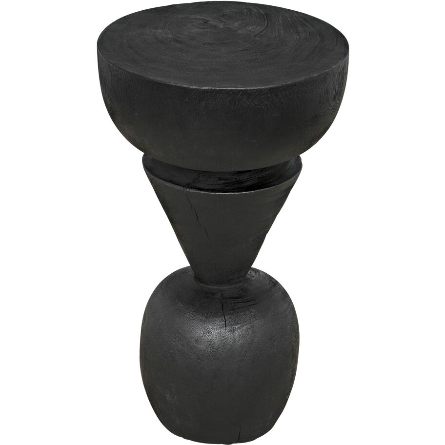 Nogozi 23 X 13 inch Burnt Black Side Table