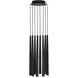 Sean Lavin Pylon LED Nightshade Black Chandelier Ceiling Light, Integrated LED