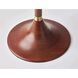 Rebecca 60 inch 100.00 watt Walnut Rubberwood with Antique Brass Accent Floor Lamp Portable Light