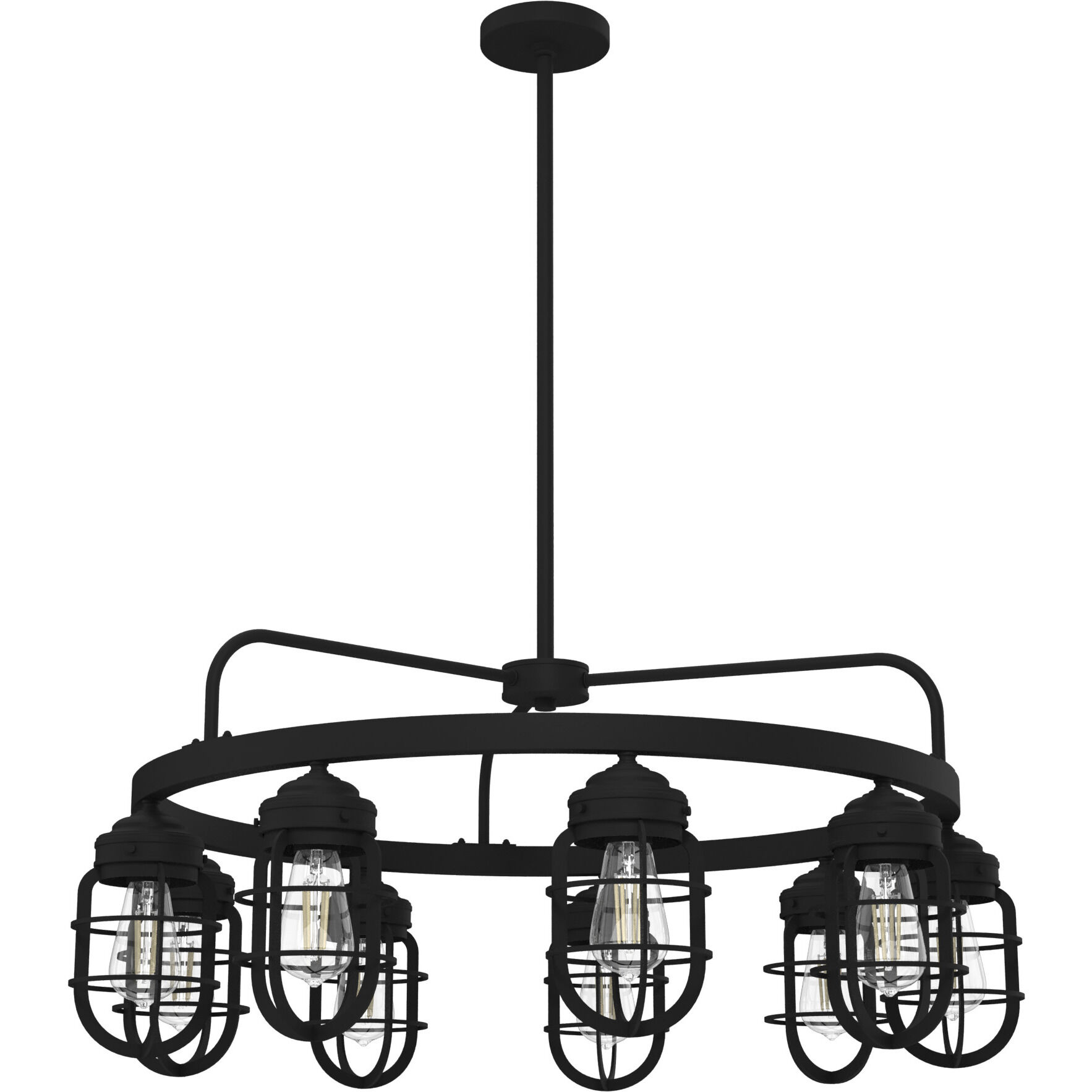 Starklake 9 Light 34.5 inch Natural Iron Chandelier Ceiling Light