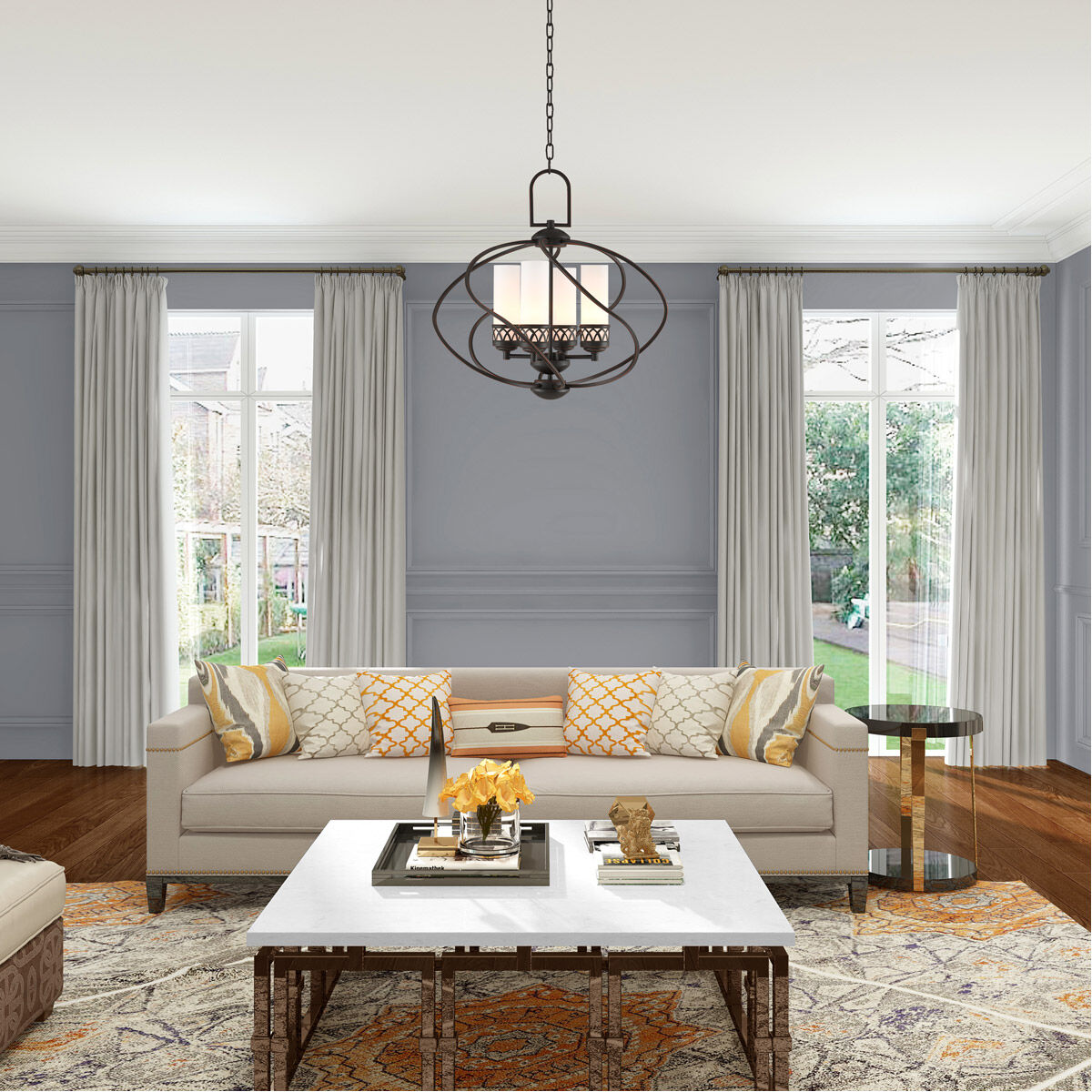 Westfield 4 Light 22 inch Olde Bronze Chandelier Ceiling Light