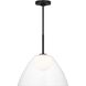 Drew & Jonathan Suma 1 Light 16 inch Midnight Black Pendant Ceiling Light, Medium
