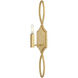 Leona 1 Light 5.75 inch Distressed Brass ADA Sconce Wall Light