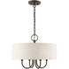 Blossom 4 Light 18 inch English Bronze Pendant Chandelier Ceiling Light