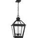 C&M by Chapman & Myers Hyannis 4 Light 13.75 inch Textured Black Outdoor Pendant
