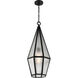 Peninsula 1 Light 12 inch Black Outdoor Hanging Lantern