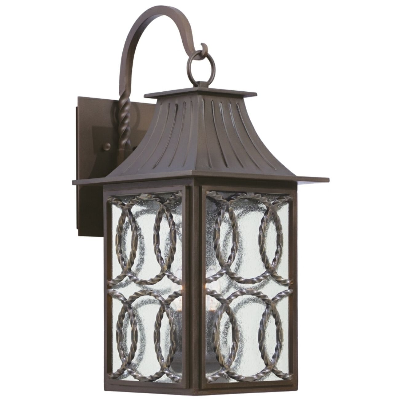 Monterey 3 Light 26 inch Aged Bronze Outdoor Wall Sconce
