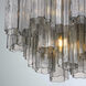Addis 4 Light 17.75 inch Aged Brass Semi Flush Ceiling Light in Smoke
