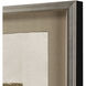 Blanco Pluma White and Metallic Framed Art, The Studio