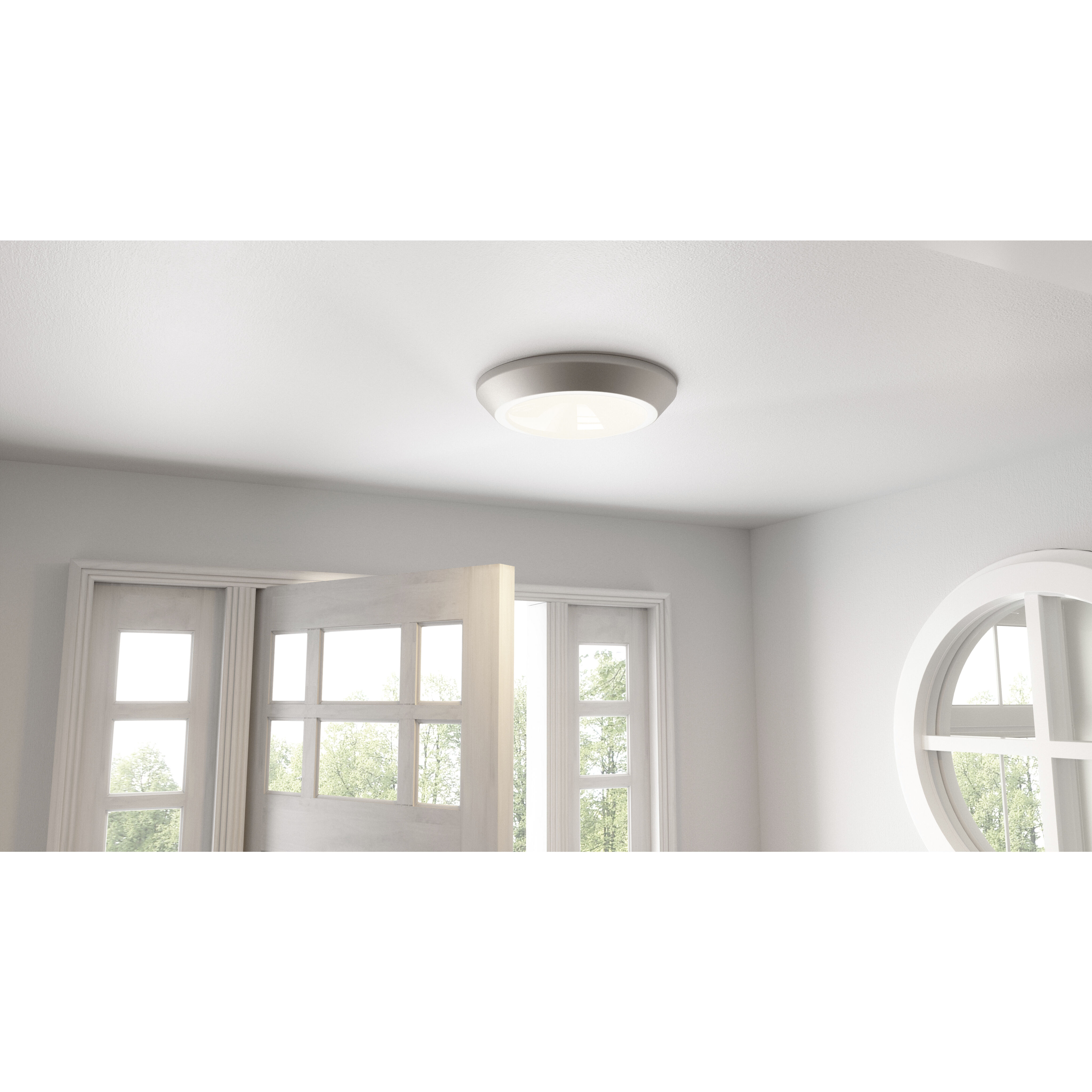 Verge LED 6 inch Brushed Nickel Flush Mount Ceiling Light