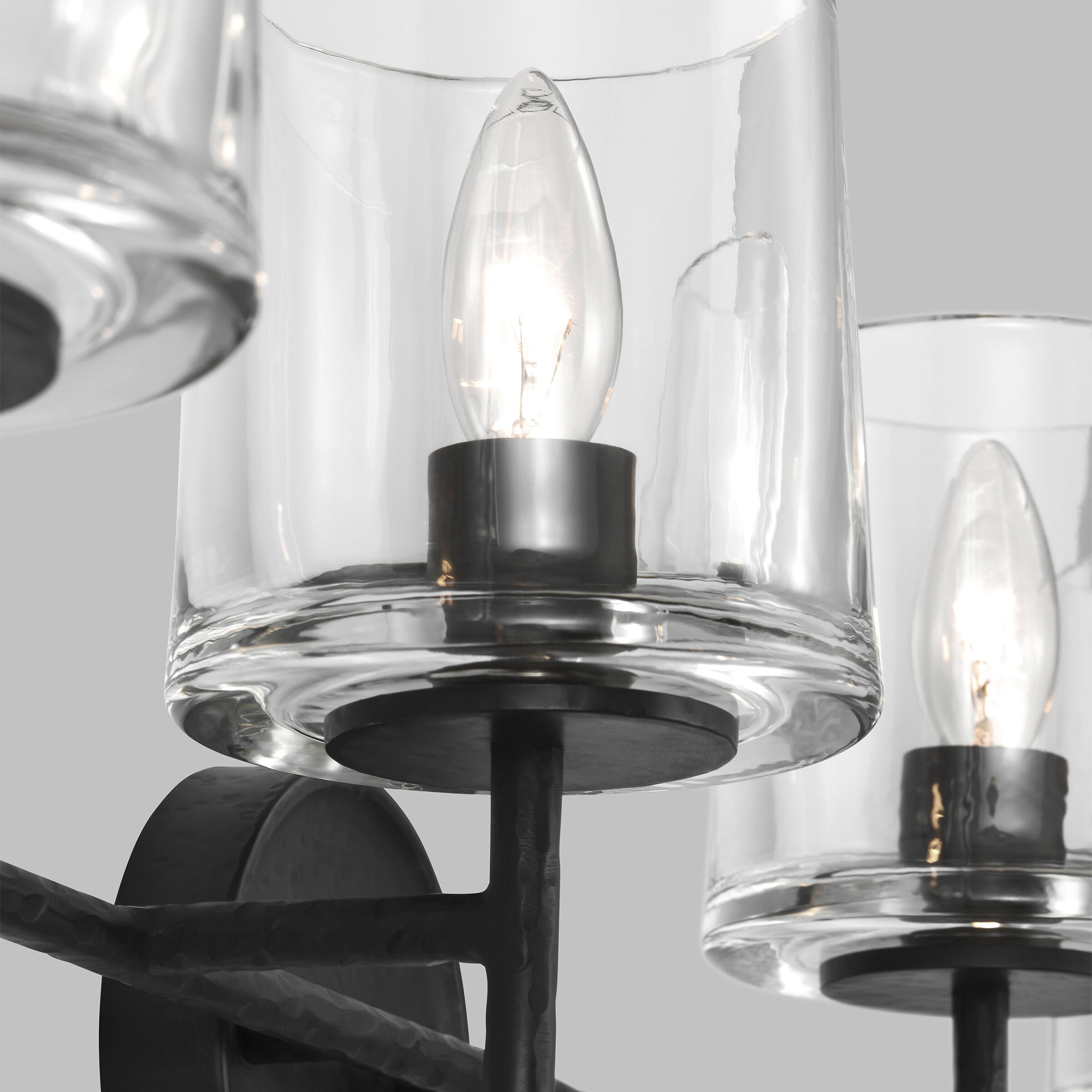 ED Ellen DeGeneres Marietta 4 Light 33.63 inch Aged Iron Vanity Light Wall Light