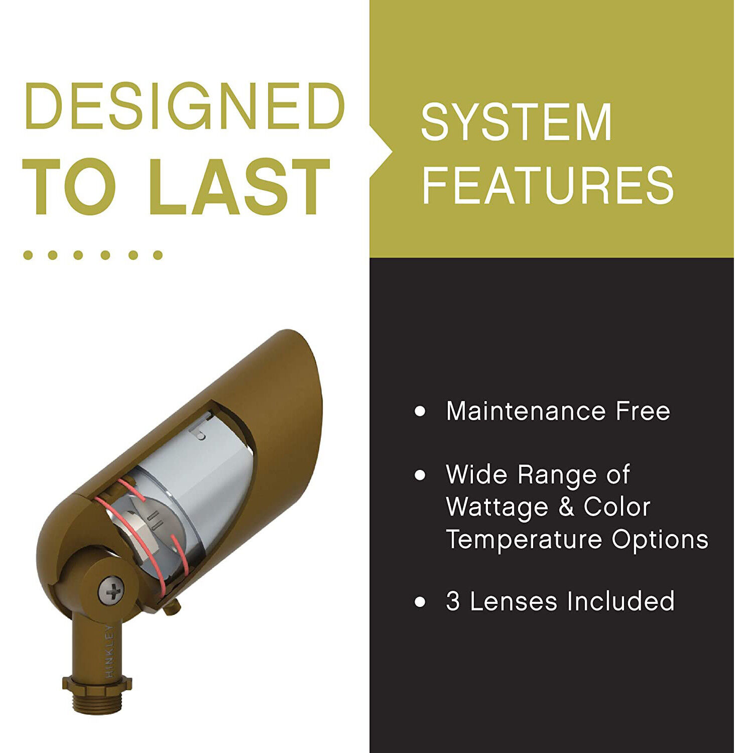 Lumacore 120v 12.00 watt Satin Black Landscape Spot Light, Variable Output