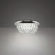 Genoa LED 9 inch Polished Chrome Flush Mount Ceiling Light, Schonbek Signature