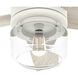 Margo 44 inch Textured White with Light Oak/Fresh White Blades Ceiling Fan