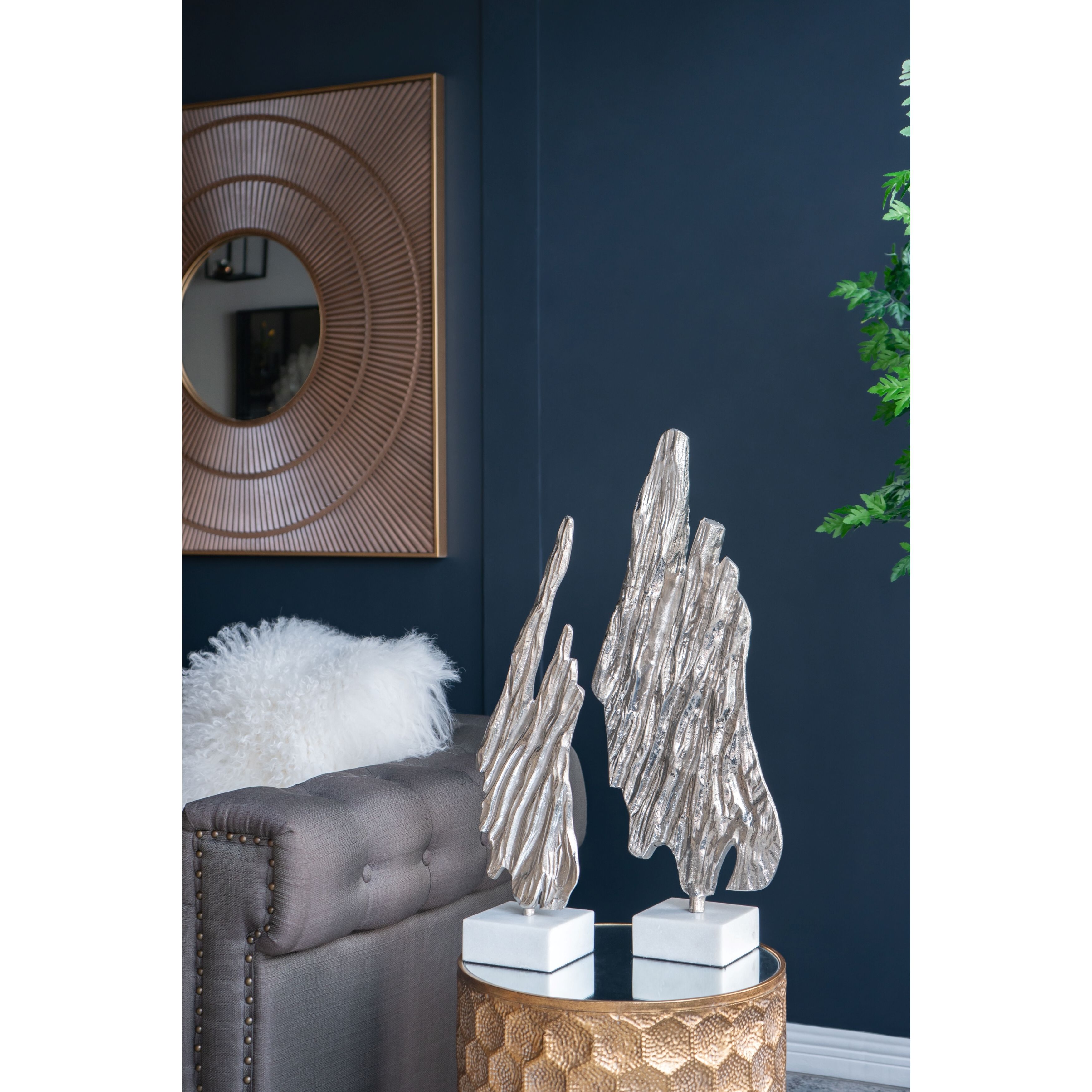 Easley Silver/White Statuaries