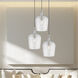 Art Glass 1 Light 9 inch Brushed Nickel Mini Pendant Ceiling Light