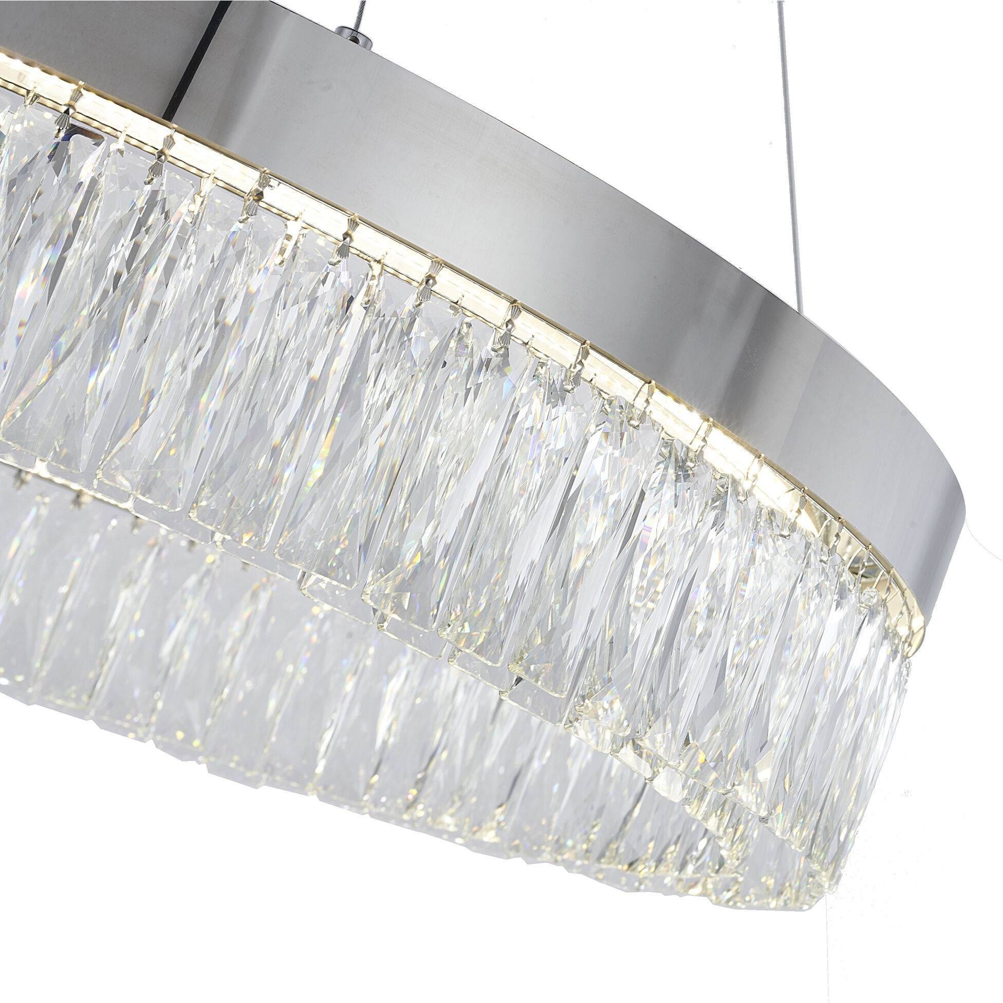 Canada LED 32 inch Chrome Chandelier Ceiling Light