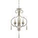 Dauphin 3 Light 18.75 inch Avignon Convertible Semi-Flush or Pendant Ceiling Light