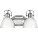 Rowan 2 Light 16 inch Chrome Vanity Light Wall Light