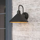 Vectra 1 Light 9.75 inch Powder Coated Black Outdoor Wall Sconce