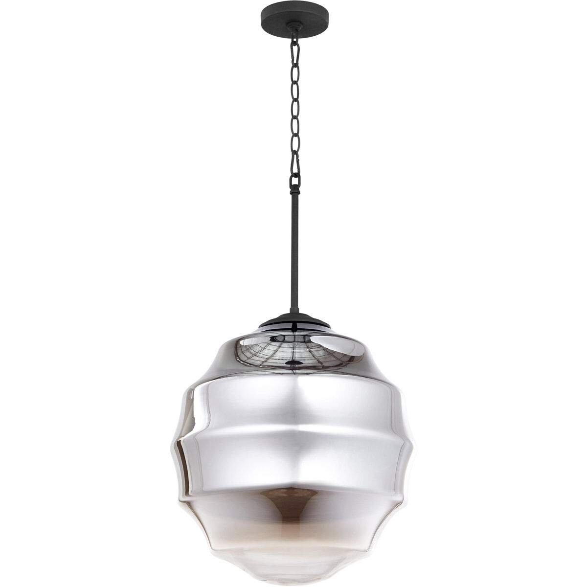 Muir 1 Light Noir Pendant Ceiling Light
